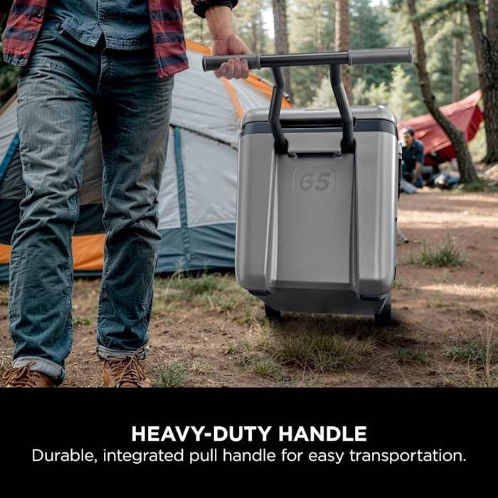 Ninja FB265EUUKGY FrostVault 61L Wheeled Cooler with Dry Zone, Grey