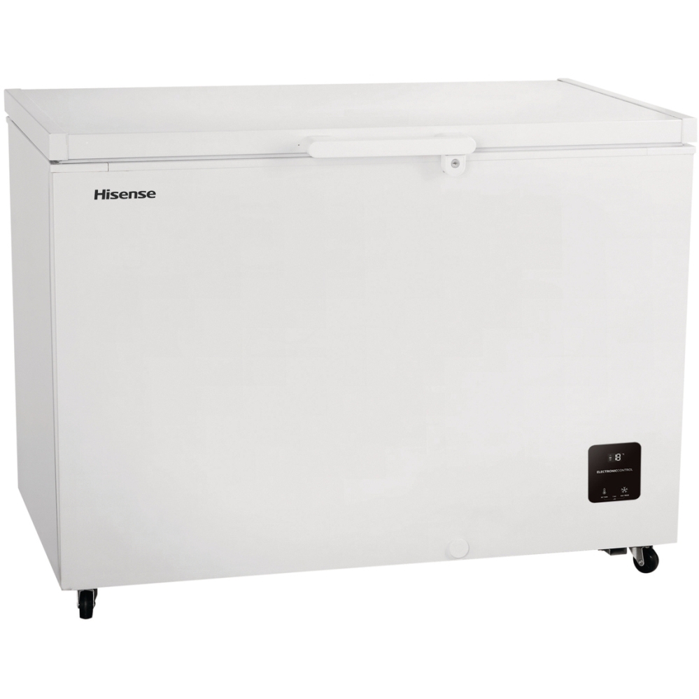 Hisense FC386D4AWLE Static 297l Chest Freezer, White, E Rated