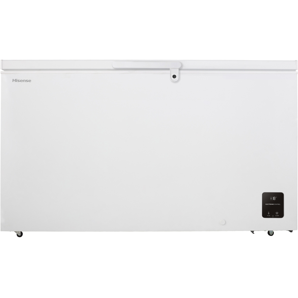 Hisense FC571D4AWLYE Static 440l Chest Freezer, White, E Rated