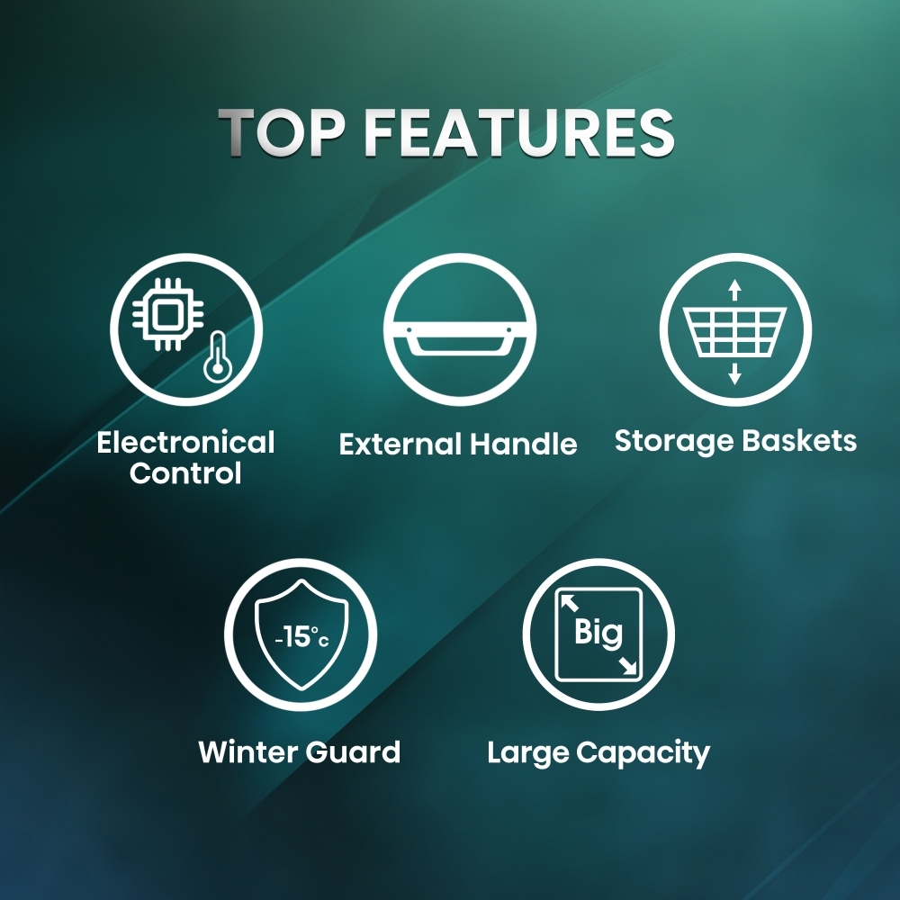 Hisense FC571D4AWLYE Static 440l Chest Freezer, White, E Rated