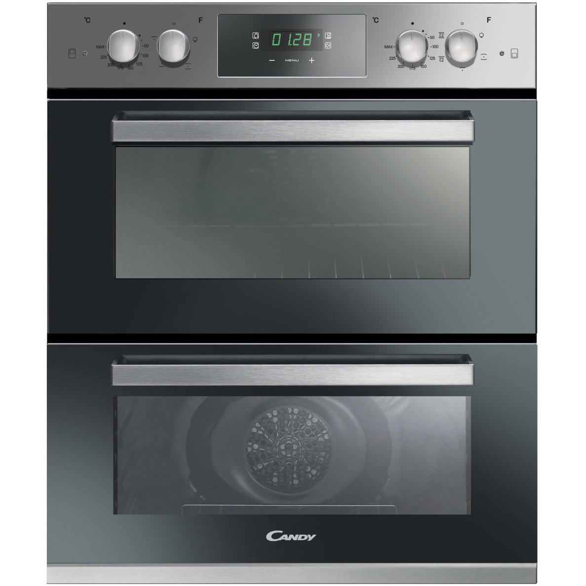 Candy FC7D405IN Built-Under Electric Double Oven, Stainless Steel