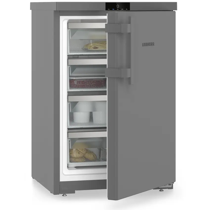 Liebherr Fdgd1404 Low Frost Under Counter Freezer, Grey, D Rated