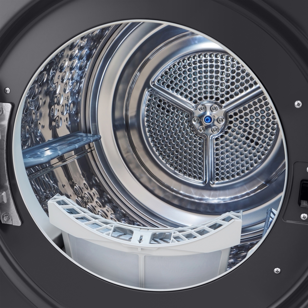 LG FDV709GN Heat Pump Tumble Dryer, 9kg, Grey, A++ Rated