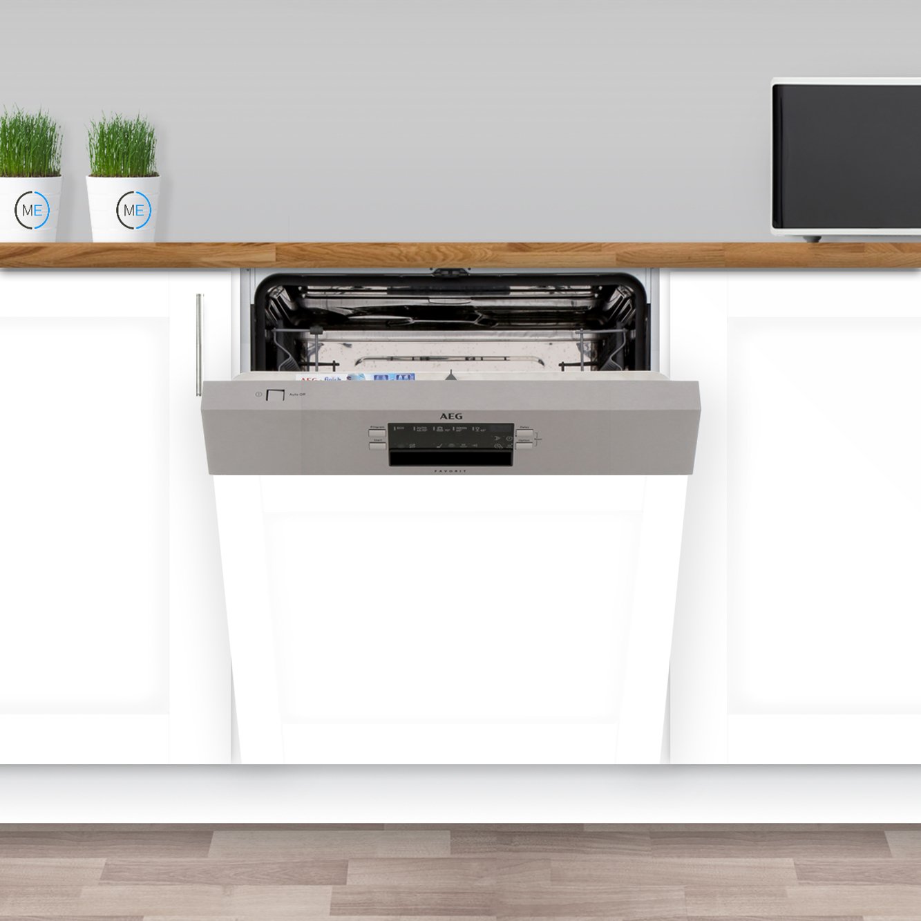 Buy AEG FEB52600ZM Built In Semi Integrated Dishwasher with AirDry Technology (FEB52600ZM