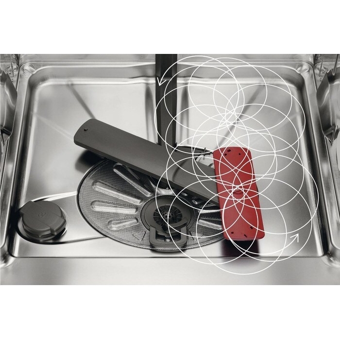 AEG FFB62417ZW 6000 SatelliteClean Slimline Dishwasher, 9 Place Settings, White, E Rated