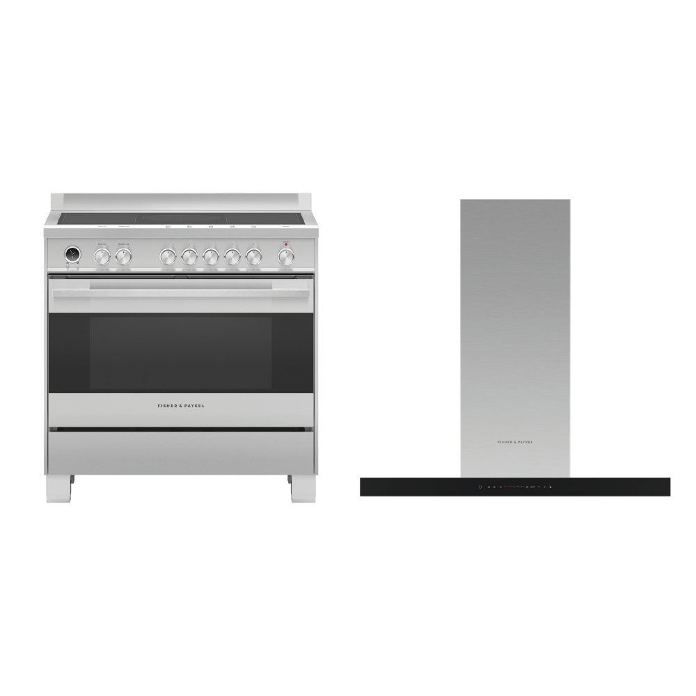 Fisher & Paykel Contemporary Induction Range Cooker & Hood Pack
