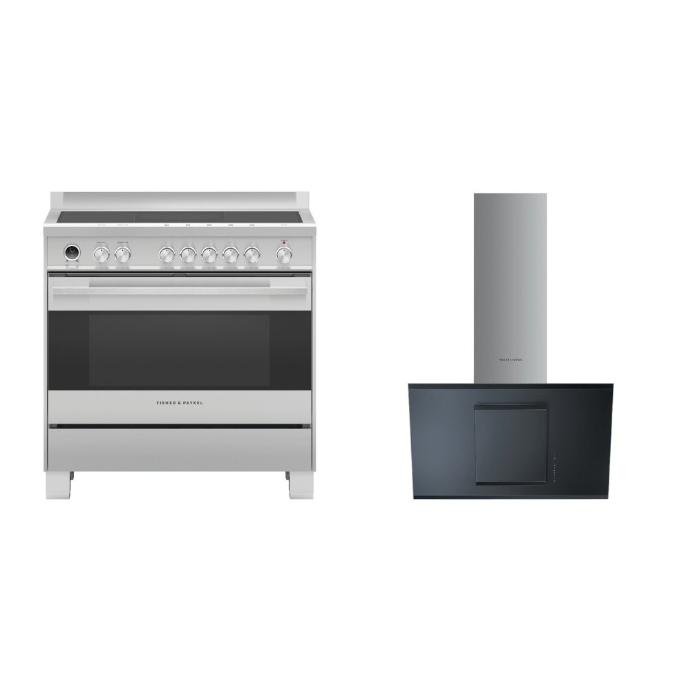 Fisher & Paykel Contemporary Induction Range Cooker & Hood Pack