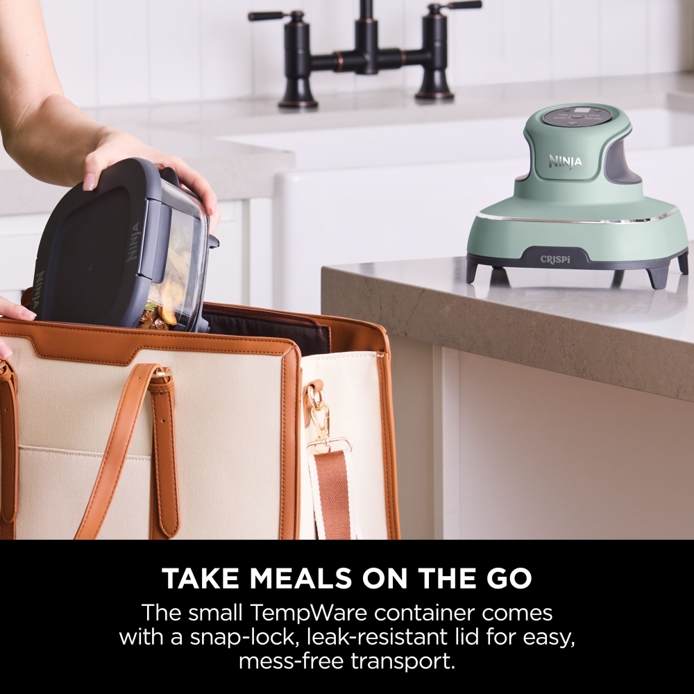 Ninja FN101UKSG CRISPi 4-in1 Portable Glass Air Fryer, Green