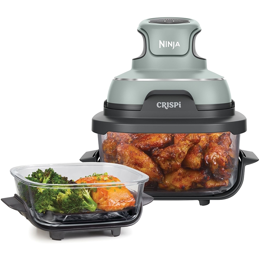 Ninja FN101UKSG CRISPi 4-in1 Portable Glass Air Fryer, Green