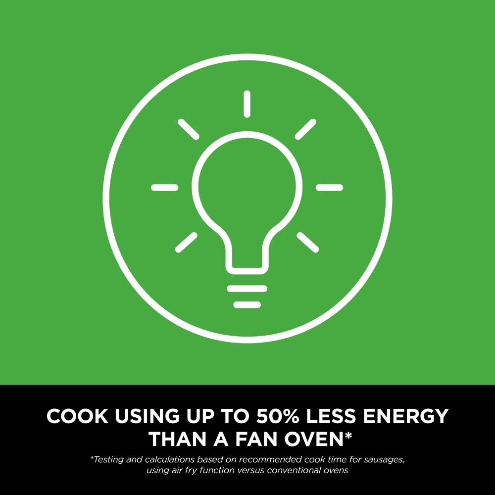 Ninja FN101UKSG CRISPi 4-in1 Portable Glass Air Fryer, Green