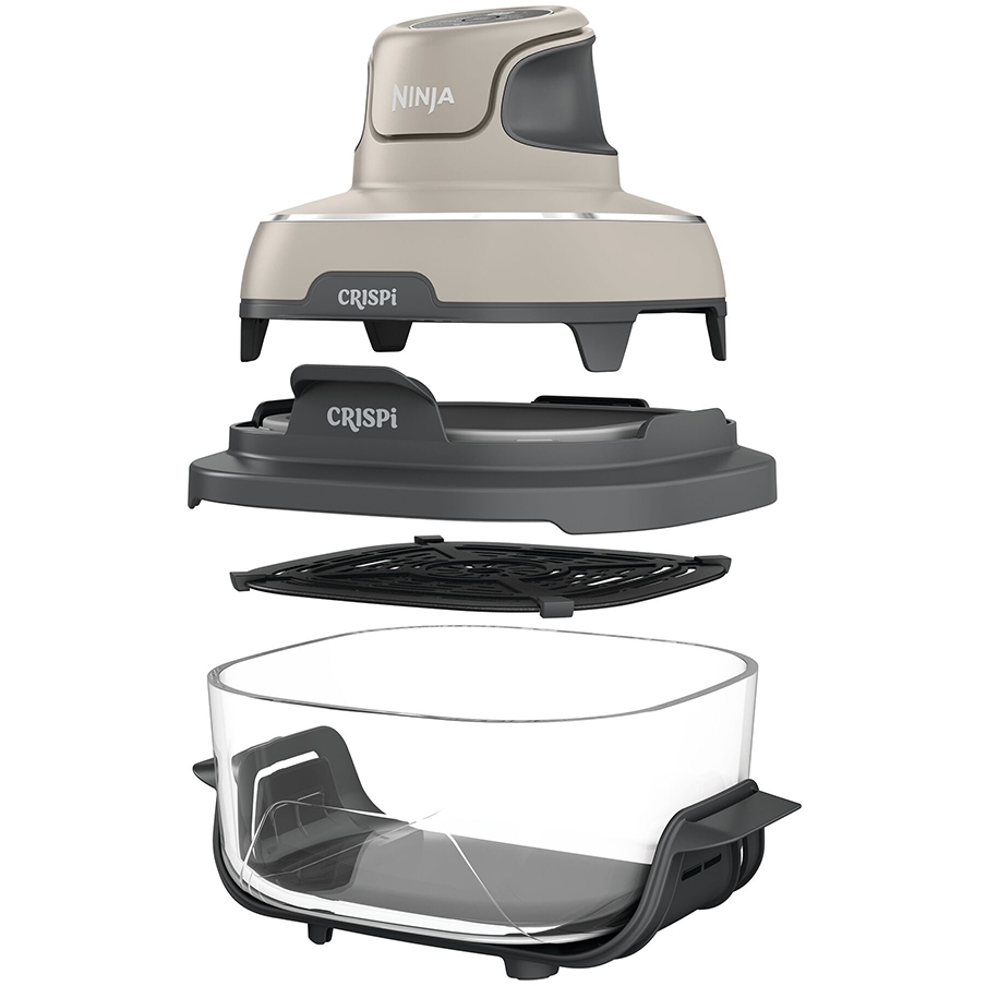 Ninja FN101UKST CRISPi 4-in-1 Portable Glass Air Fryer, Grey