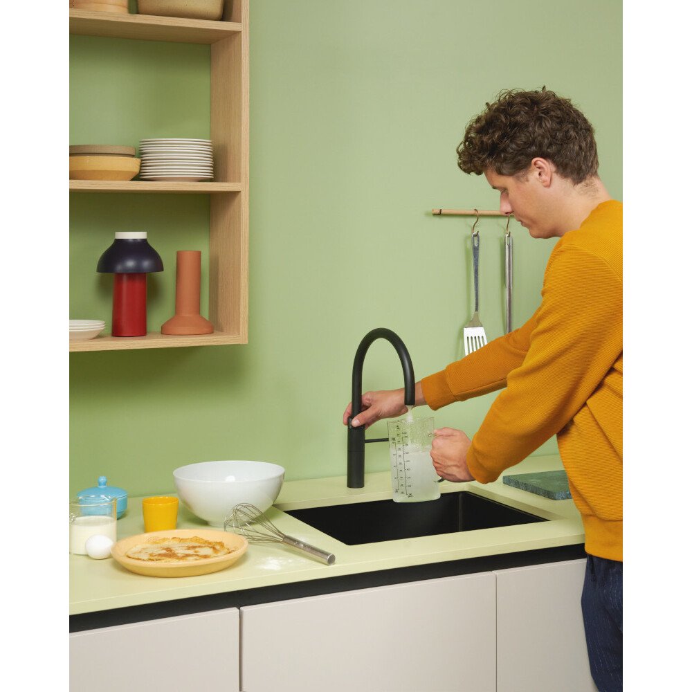 Quooker FRBLK Fusion Round Tap (Tap Only), Black