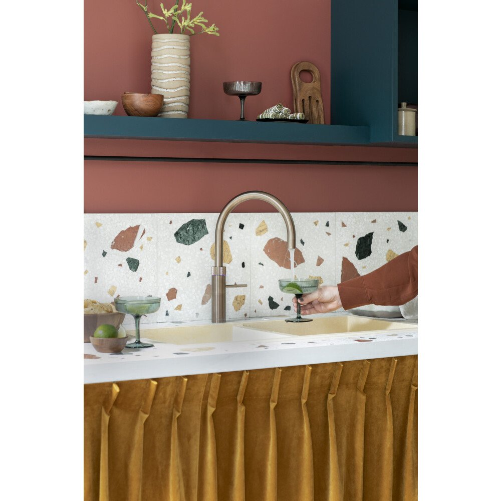 Quooker FRPTN Fusion Round Tap (Tap Only), Patinated Brass