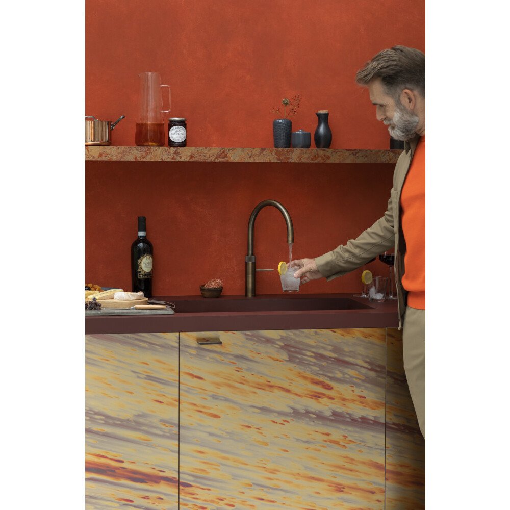 Quooker FRPTN Fusion Round Tap (Tap Only), Patinated Brass