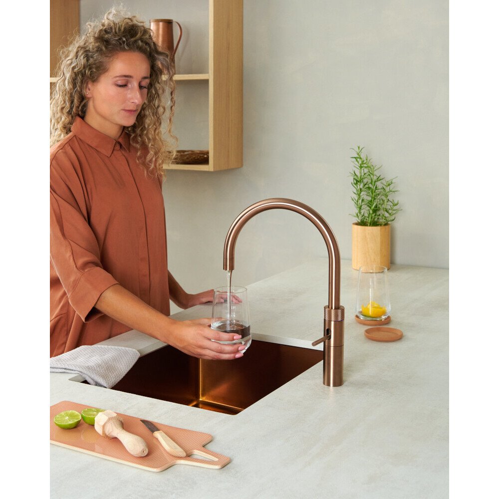 Quooker FRRCO Fusion Round Tap (Tap Only), Rose Copper