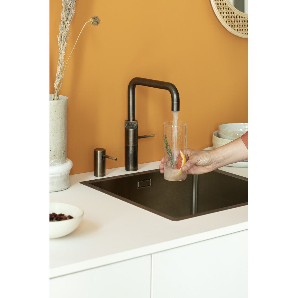 Quooker FSPTN Fusion Square Tap (Tap Only), Patinated Brass