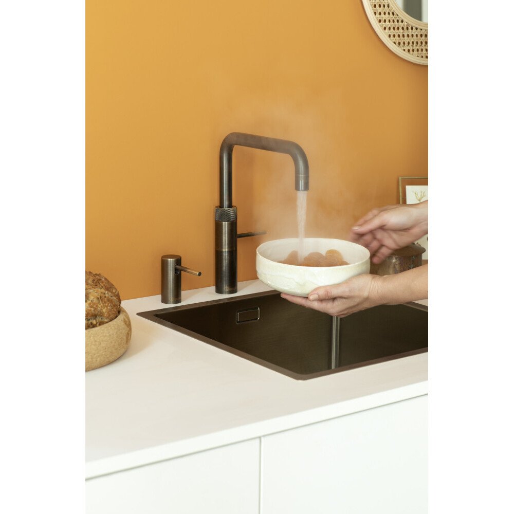 Quooker FSPTN Fusion Square Tap (Tap Only), Patinated Brass