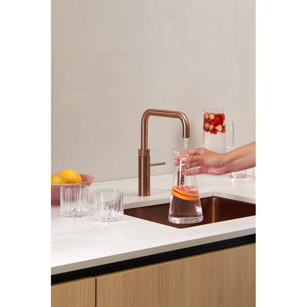 Quooker FNSRCO Fusion Square Tap (Tap Only), Rose Copper