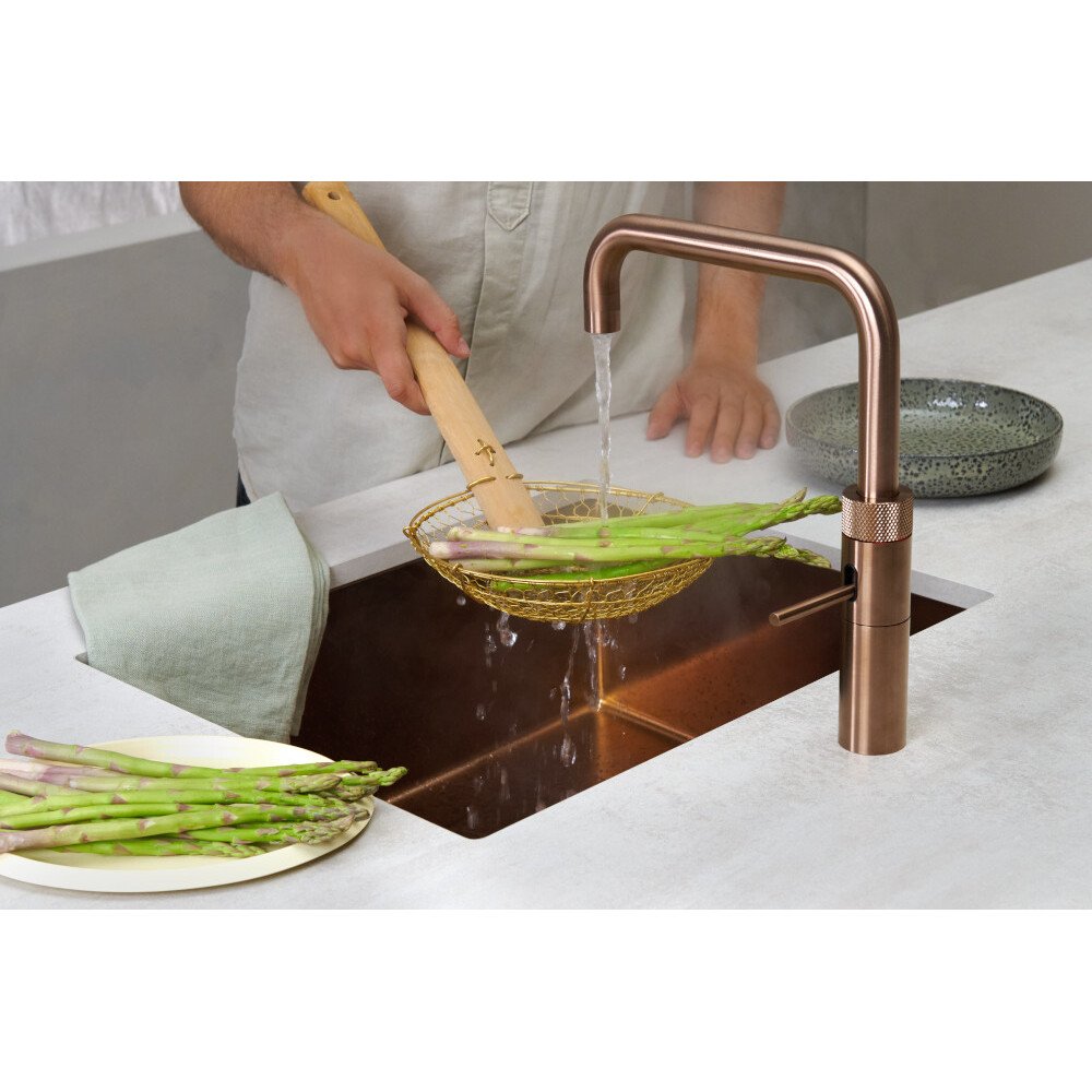 Quooker FNSRCO Fusion Square Tap (Tap Only), Rose Copper