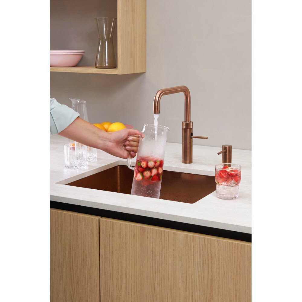 Quooker FNSRCO Fusion Square Tap (Tap Only), Rose Copper