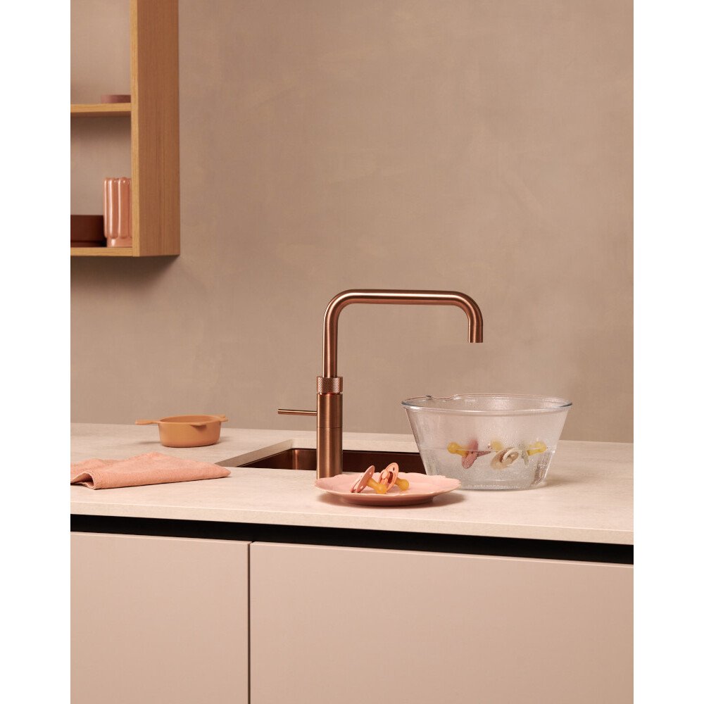 Quooker FNSRCO Fusion Square Tap (Tap Only), Rose Copper
