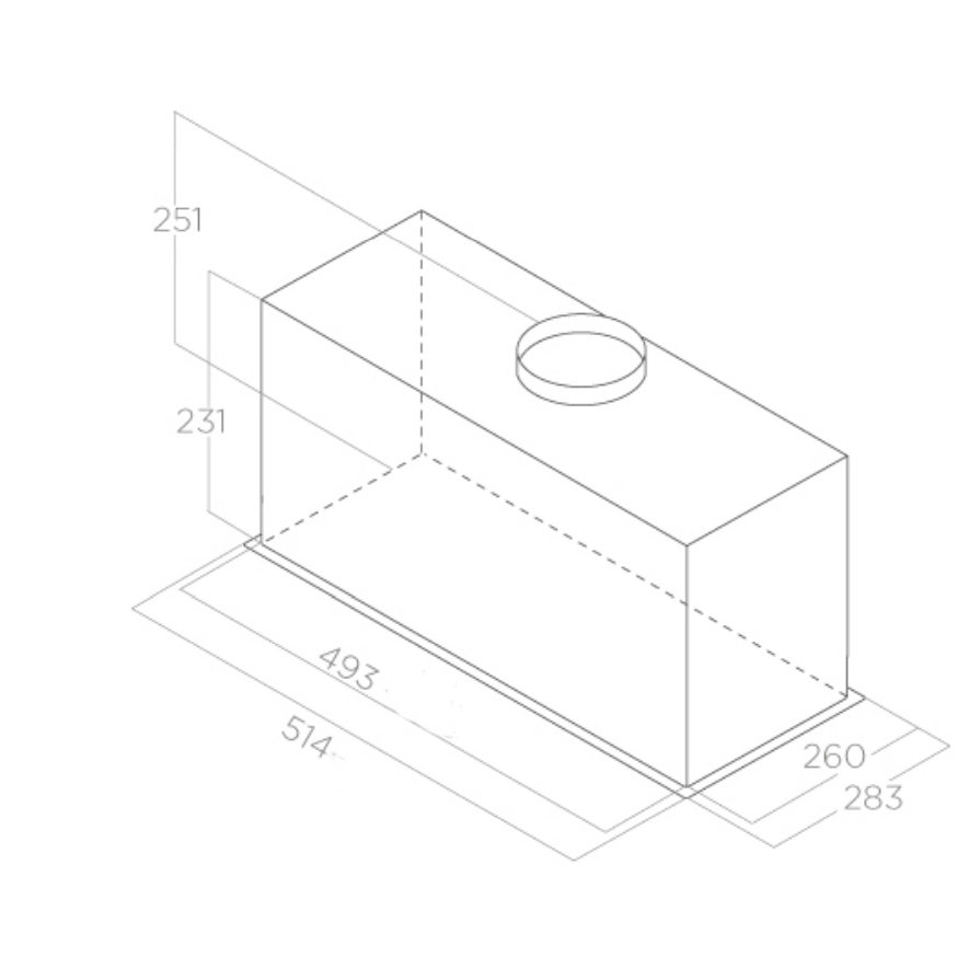 Elica FOLD S SS 60 Canopy Cooker Hood, Stainless Steel, B Rated