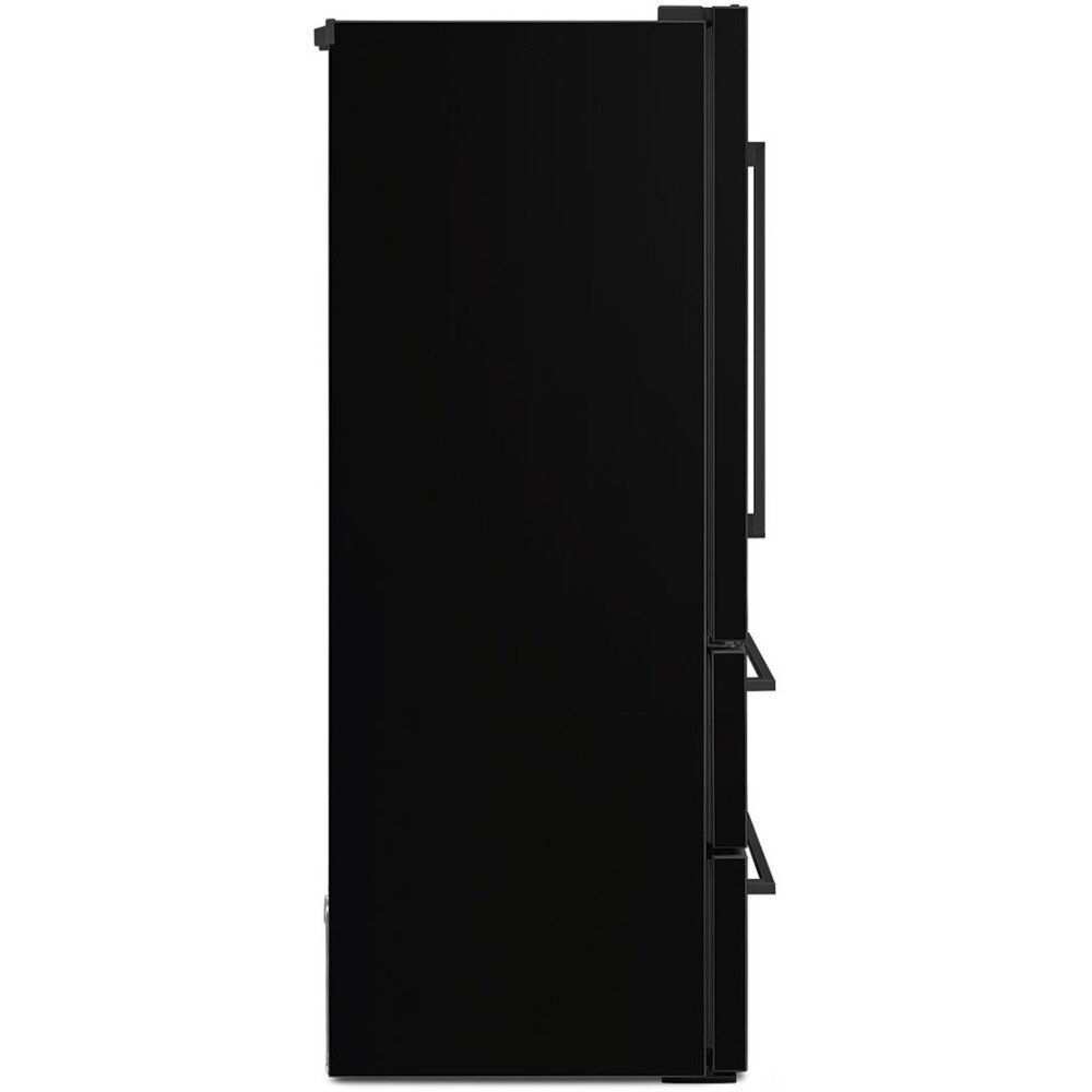 Smeg FQ55FNDE American Fridge Freezer, Black, E Rated,  Non-Plumbed