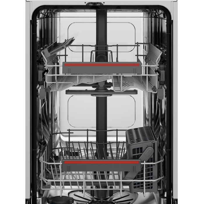 AEG FSE52407Z Exclusiv Fully Integrated Slimline Dishwasher, 9 Place Settings, E Rated