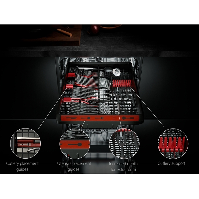 AEG FSE72507P 6000 SatelliteClean Fully Integrated Slimline Dishwasher