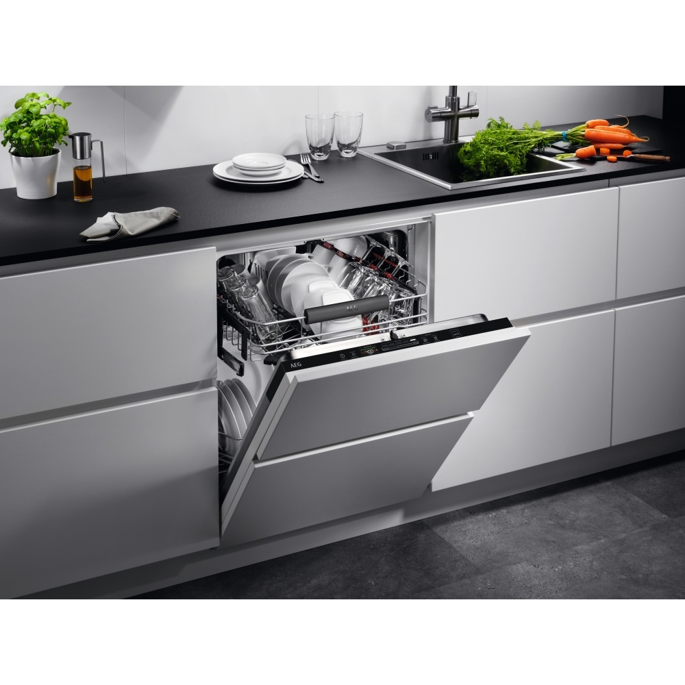 AEG FSE84607P 8000 SprayZone Fully Integrated Dishwasher, 13 Place Settings, C Rated