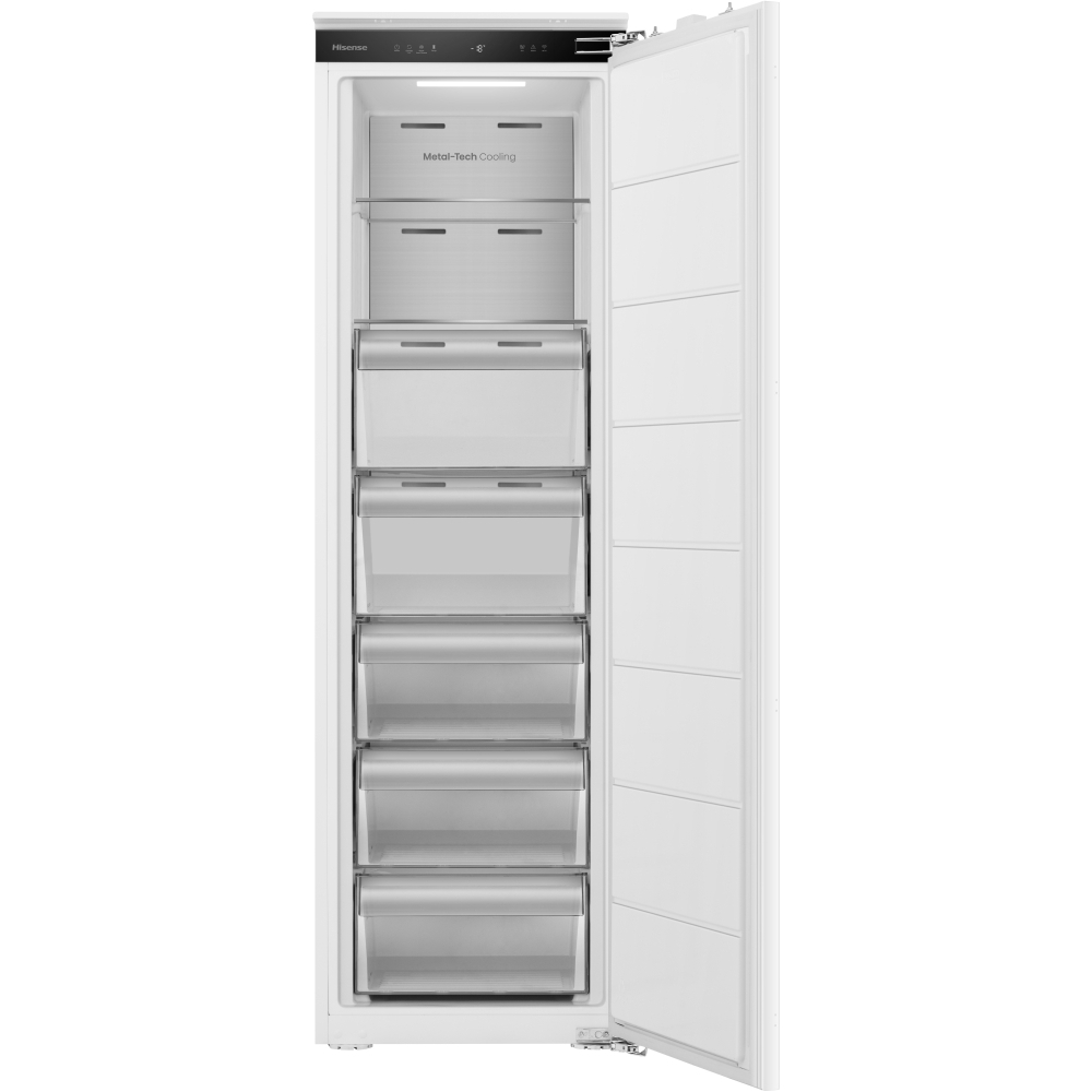 Hisense FT3B213SAWE Total No Frost Built-In Freezer, Fixed Hinge, White, E Rated