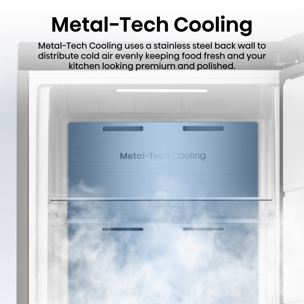 Hisense FT3K310SAIE No Frost Tall Freezer, Stainless Steel, E Rated
