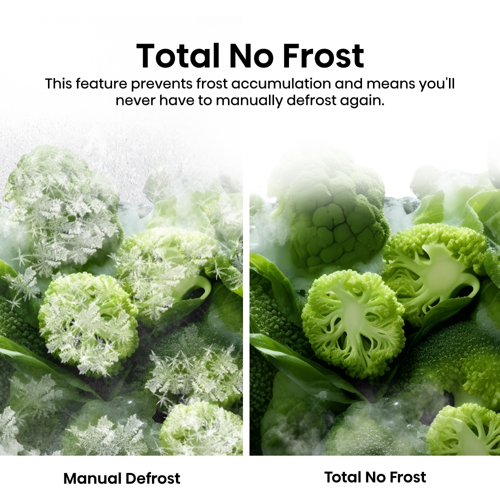 Hisense FT3K310SAIE No Frost Tall Freezer, Stainless Steel, E Rated