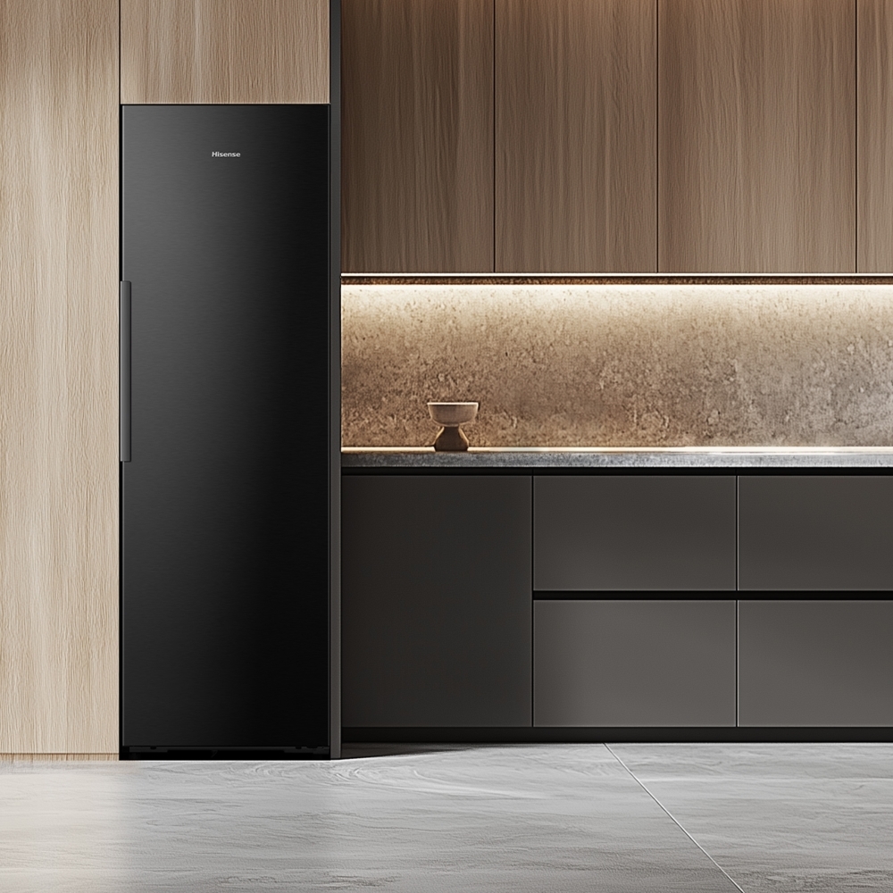 Hisense FT5K310GSFC Total No Frost Tall Freezer, Black, C Rated