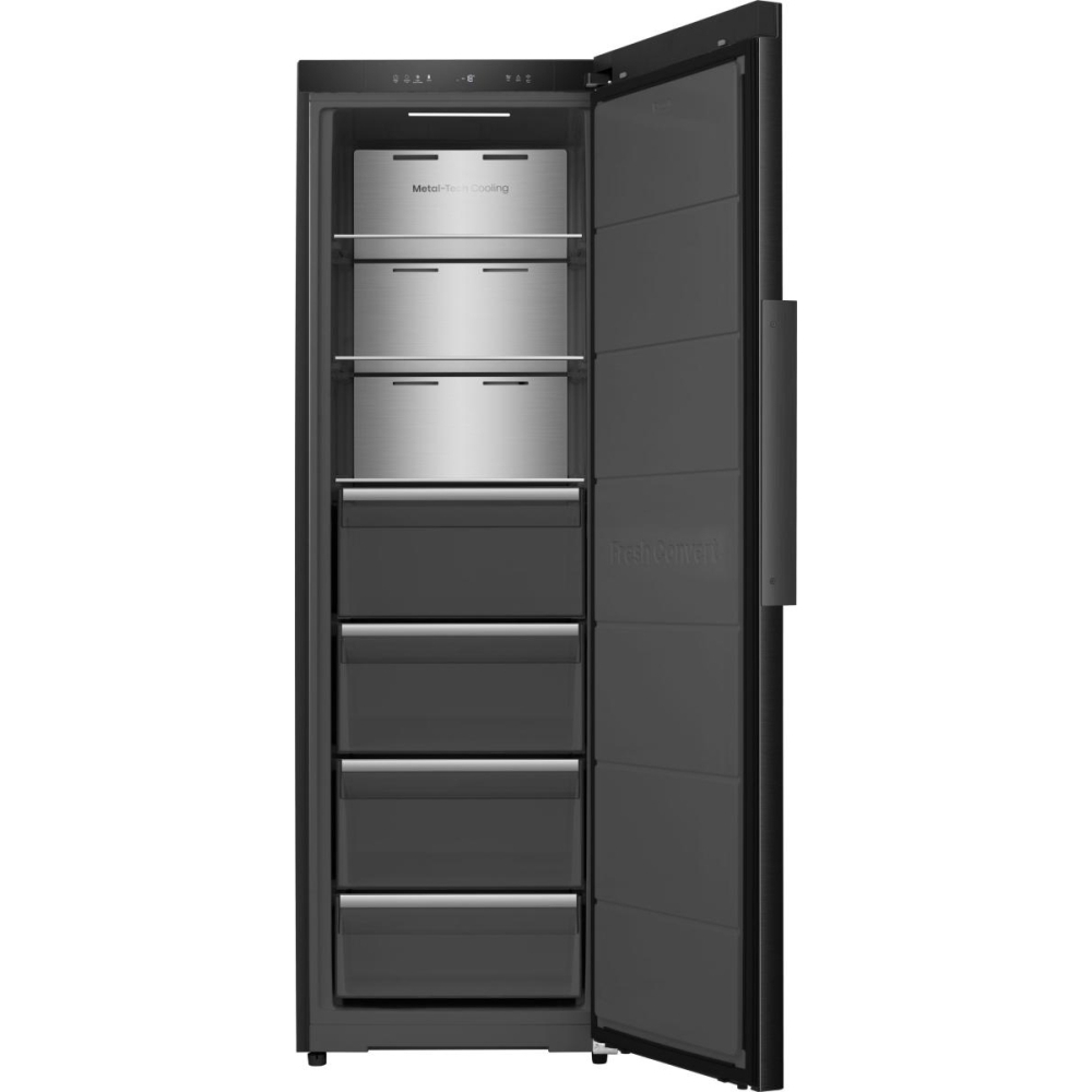 Hisense FT5K310GSFC Total No Frost Tall Freezer, Black, C Rated