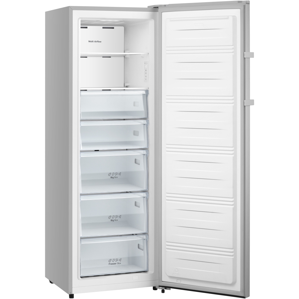 Hisense FV298N4ACE No Frost Tall Freezer, Stainless Steel, E Rated
