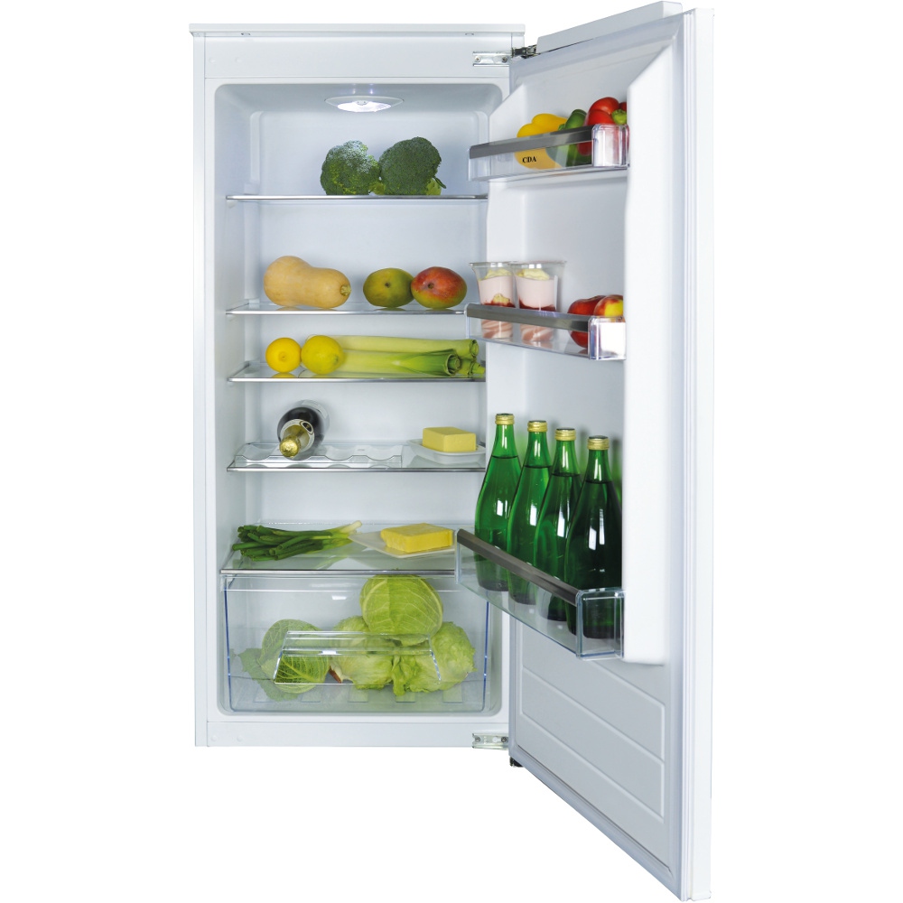 CDA FW522 Built-In Larder Fridge, Fixed Hinge, White