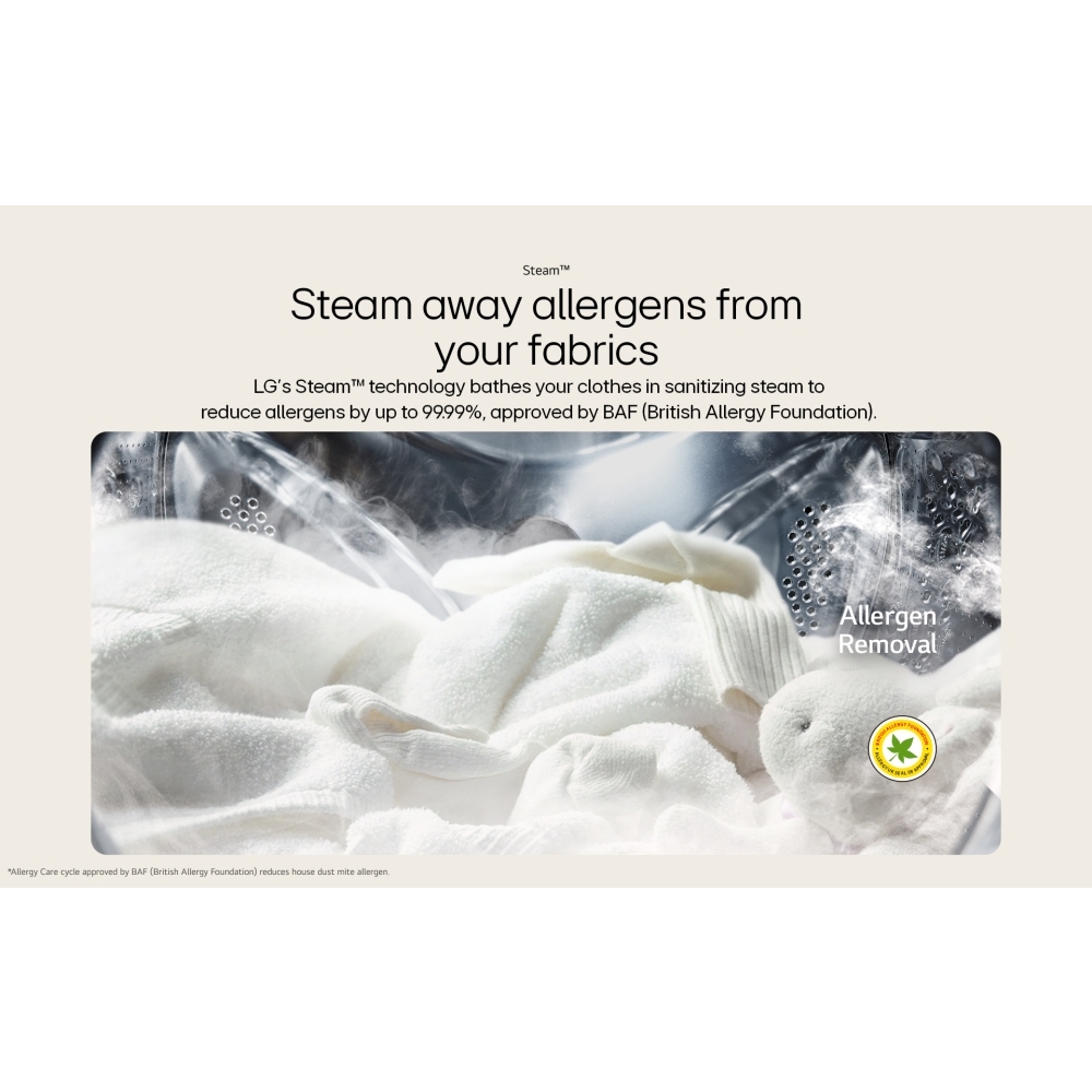 LG FWY385WWLN1 Washer Dryer, 8kg/5kg, 1200 Spin, White, E Rated