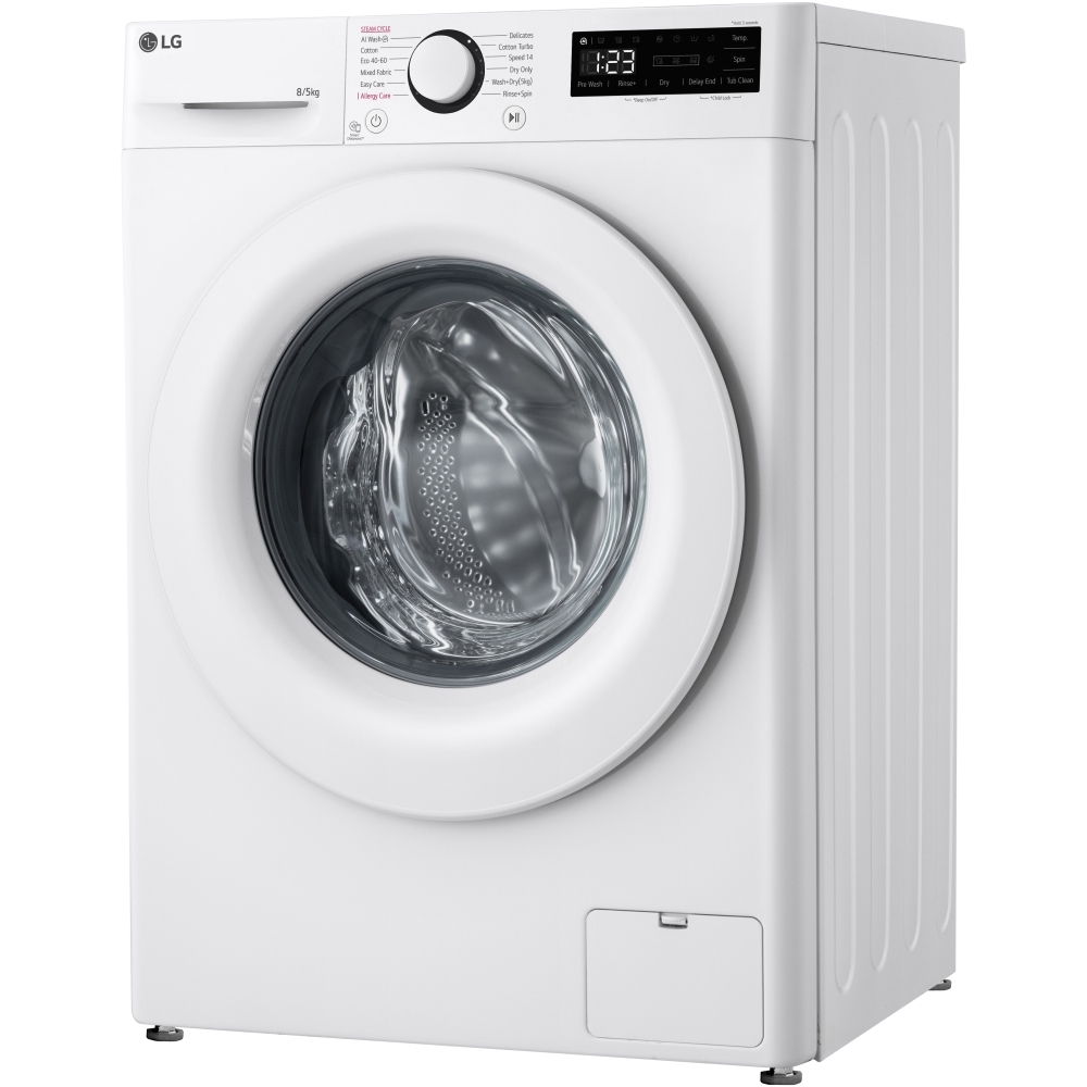 LG FWY385WWLN1 Washer Dryer, 8kg/5kg, 1200 Spin, White, E Rated