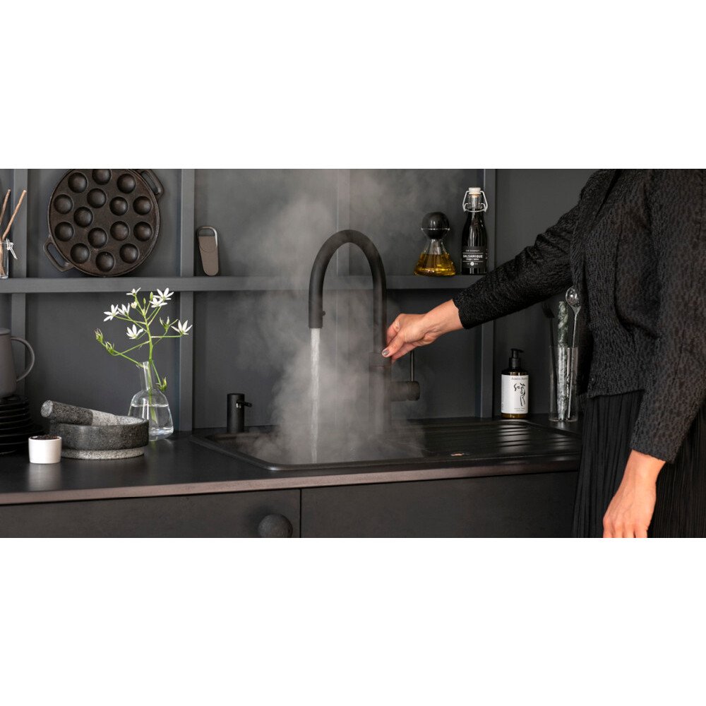 Quooker XBLK Flex Round Tap (Tap Only), Black