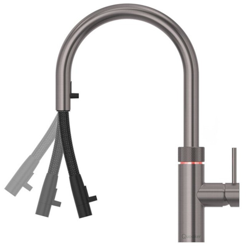 Quooker XGME Flex Round Tap (Tap Only), Gunmetal
