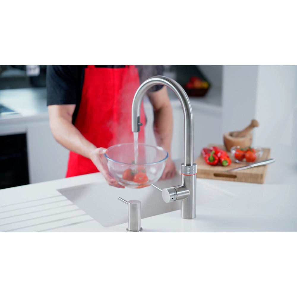 Quooker XRVS Flex Round Tap (Tap Only), Stainless Steel