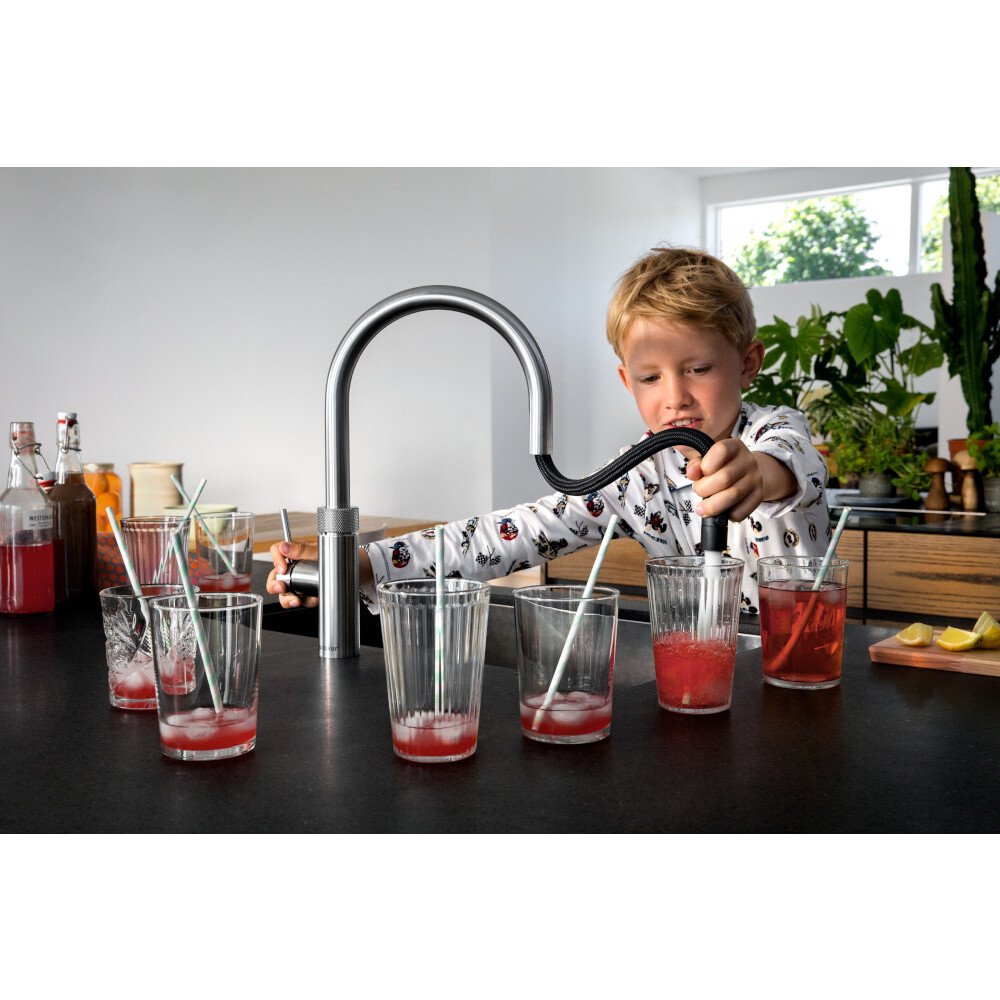 Quooker XRVS Flex Round Tap (Tap Only), Stainless Steel