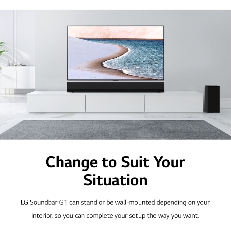 LG G1 Sound Bar, Black Marks Electrical