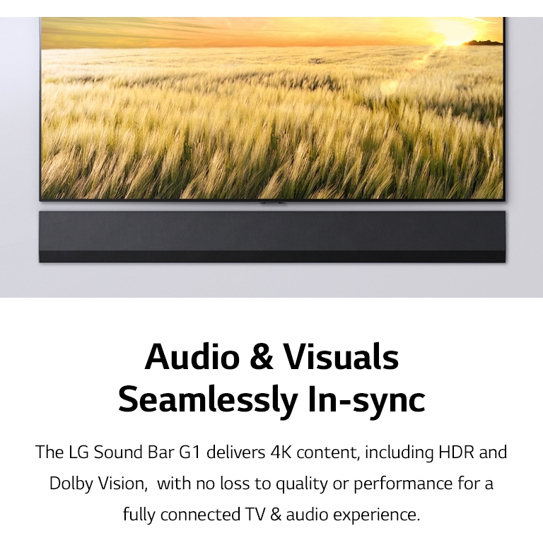 LG G1 Sound Bar, Black Marks Electrical