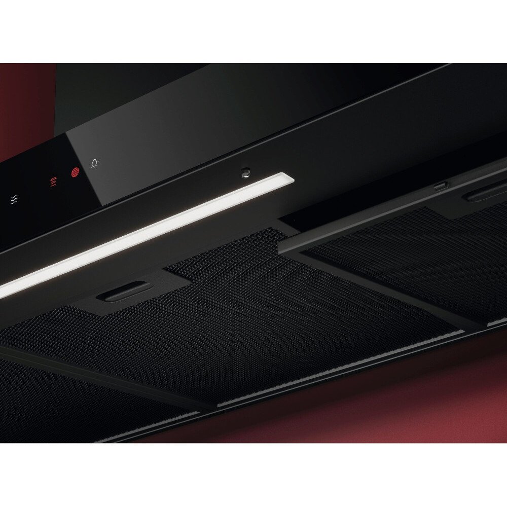 AEG GB67D91HB 90cm Chimney Cooker Hood, Black, A Rated