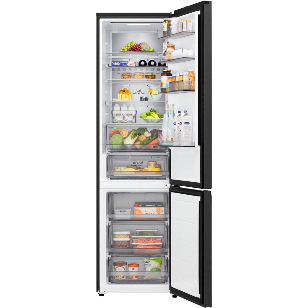 LG GBBS524CEV Total No Frost Fridge Freezer, 70/30, Black, C Rated