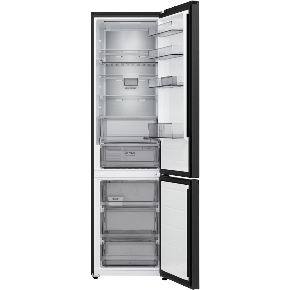 LG GBBS524CEV Total No Frost Fridge Freezer, 70/30, Black, C Rated