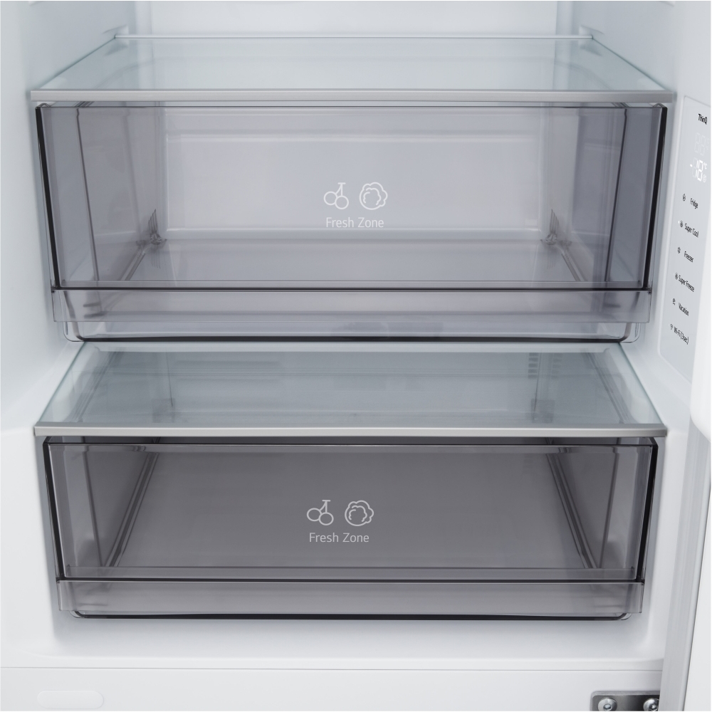 LG GBBSJ10DPY Total No Frost Fridge Freezer, 60/40, Silver, D Rated