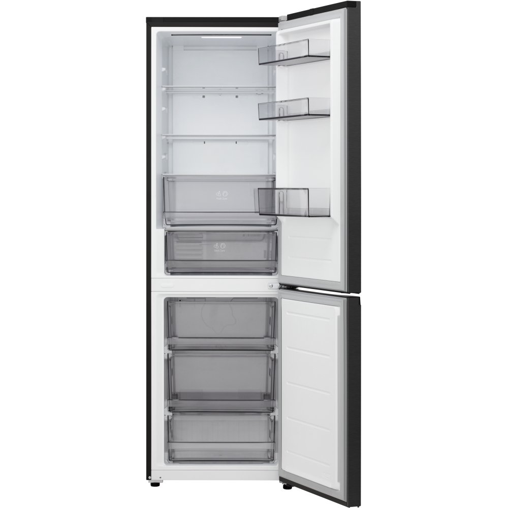 LG GBBSJ10EEP Total No Frost Fridge Freezer, 60/40, Black, E Rated